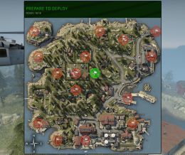 Le point vert c‘est vous (et vos coéquipiers si vous jouez en squad), les rouges c‘est les autres